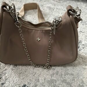 Princess Polly Taupe Chain Shoulder Bag